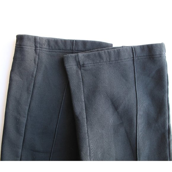 VAARA Elastic Flare-Leg Sweatpants 27" / Size XS / Black Pin Tuck Lounge Pants - Picture 10 of 12